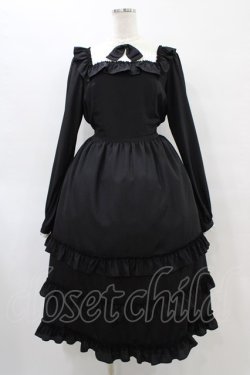 画像1: Melody BasKet / Shiny dot dress L ブラック H-25-10-04-1024-LO-OP-KB-ZH