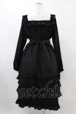 画像2: Melody BasKet / Shiny dot dress L ブラック H-25-10-04-1024-LO-OP-KB-ZH