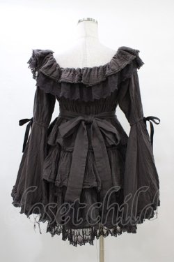 画像2: Vallee lys / Coquelicot Dress -gauze-  グレー H-25-10-04-1025-0-OP-KB-ZH