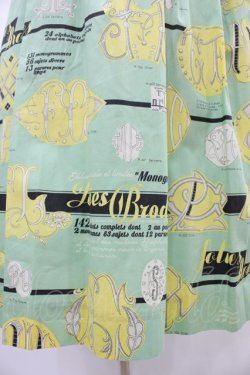 画像5: Jane Marple / Jolies broderies square dress  citron green H-25-10-04-1028-JM-OP-KB-ZH