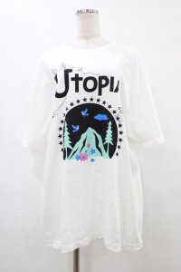 MILKBOY / UTOPIA Tee XL ホワイト H-25-10-04-1040-MB-TO-KB-ZT232