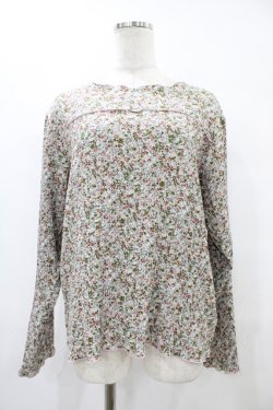 画像1: merry jenny / flowerトップス  ブルー H-25-10-04-1045-LO-TO-KB-ZH