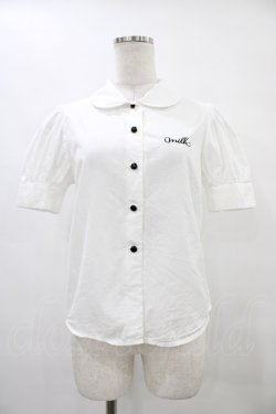 画像1: MILK / MILK パフブラウス  白 H-25-10-04-1050-ML-BL-IW-ZH