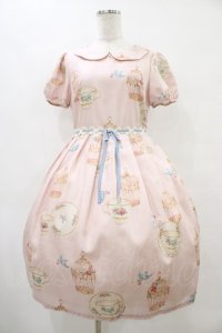 Emily Temple cute / 青い鳥ワンピース  ピンク H-25-10-04-1008-ET-OP-KB-ZT199