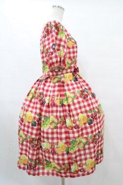 画像3: Melody BasKet / Fruits BasKetワンピース  レッド H-25-10-04-1011-LO-OP-KB-ZH