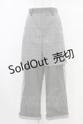 MILKBOY / LAYERED PANTS  グレー×チェック H-25-10-04-1003-MB-PA-KB-ZH