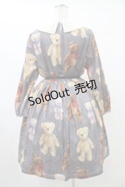 画像2: Leur Getter / Teddy Friends袖付きワンピース トールサイズ(L) グレー H-25-10-04-1016-LU-OP-KB-ZH