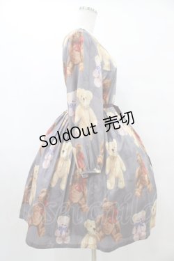 画像3: Leur Getter / Teddy Friends袖付きワンピース トールサイズ(L) グレー H-25-10-04-1016-LU-OP-KB-ZH