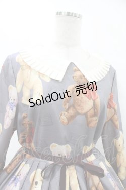 画像4: Leur Getter / Teddy Friends袖付きワンピース トールサイズ(L) グレー H-25-10-04-1016-LU-OP-KB-ZH