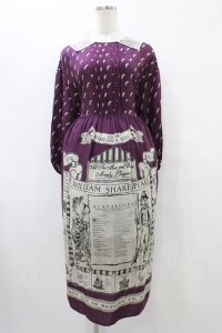 Jane Marple / Shakespeare's passageタブリエドレス  バイオレット H-25-10-04-1017-JM-OP-KB-ZH