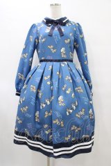 Emily Temple cute / チップとデールワンピース  ブルー H-25-10-04-1018-ET-OP-KB-ZH