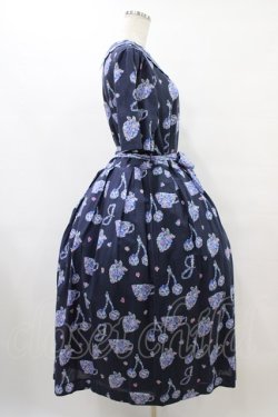 画像3: Jane Marple / Bonjour Millefleursのコレットドレス  ネイビー H-25-10-04-1021-JM-OP-KB-ZH
