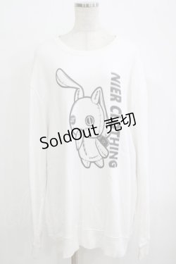 画像1: NieR Clothing / プリントSWEAT  2XL 白 H-25-10-04-053-PU-TO-KB-ZH