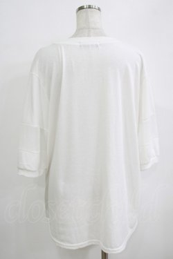 画像3: HELL CAT PUNKS / ローズプリントメッシュ切替カットソー  白 H-25-10-04-055-PU-TO-KB-ZH