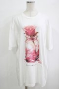 NieR Clothing / プリントCOTTON CUTSEW XL 白 H-25-10-04-056-PU-TO-KB-ZH