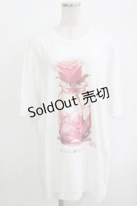 NieR Clothing / プリントCOTTON CUTSEW XL 白 H-25-10-04-056-PU-TO-KB-ZT374