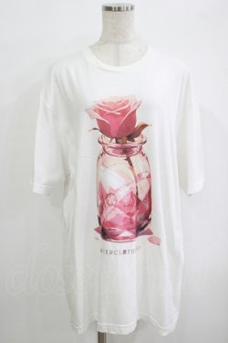 画像1: NieR Clothing / プリントCOTTON CUTSEW XL 白 H-25-10-04-056-PU-TO-KB-ZH