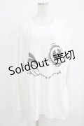 NieR Clothing / プリントSWEAT  2XL 白 H-25-10-04-057-PU-TO-KB-ZH