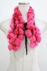 MARBLE / ファーティペット  ピンク H-25-10-04-065-GO-ZA-KB-ZH