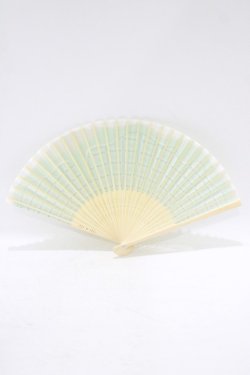 画像2: Q-pot. / ミントチョコレート扇子  ミント H-25-10-04-069-QP-ZA-KB-ZH