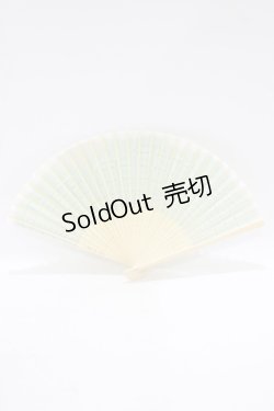 画像2: Q-pot. / ミントチョコレート扇子  ミント H-25-10-04-069-QP-ZA-KB-ZH