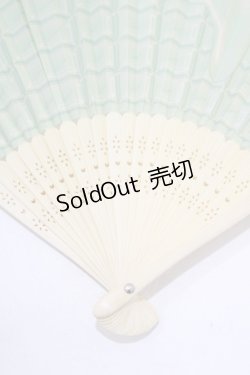 画像3: Q-pot. / ミントチョコレート扇子  ミント H-25-10-04-069-QP-ZA-KB-ZH