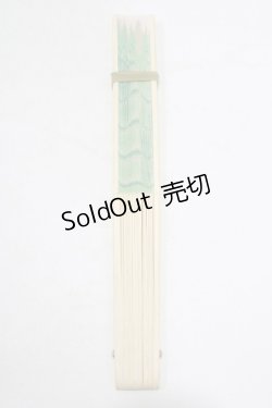 画像4: Q-pot. / ミントチョコレート扇子  ミント H-25-10-04-069-QP-ZA-KB-ZH