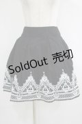 Restyle / HENNA SKIRT XL ブラック×ホワイト H-25-10-04-018-GO-SK-KB-ZH