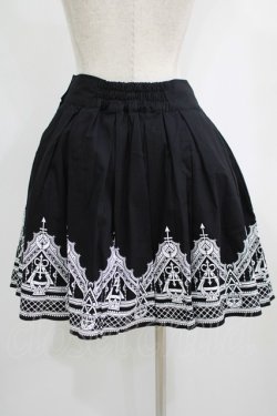 画像3: Restyle / HENNA SKIRT XL ブラック×ホワイト H-25-10-04-018-GO-SK-KB-ZH