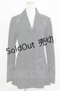 Jean Paul GAULTIER / レザーベルト付シャツジャケット FEMME/40 ブラック H-25-10-04-020-GO-JA-KB-ZH