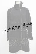 BPN / ハイネックベルトZIPジャケット  黒 H-25-10-04-021-GO-JA-KB-ZH