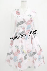 MILK / CDドレス  ベビーピンクカラフル H-25-10-04-003-ML-OP-KB-ZH