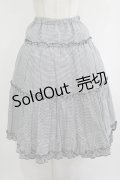m petit by misako / NINA'Sギャザースカート M ブラック/ブラックギンガム　リバーシブル H-25-10-05-024-LO-SK-NS-ZH
