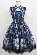 Forest Wardrobe（海外ロリータブランド） / 冷画屏ワンピース　 S ネイビー H-25-10-05-003-LO-OP-YZ-ZH