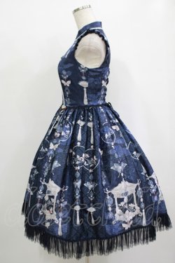 画像2: Forest Wardrobe（海外ロリータブランド） / 冷画屏ワンピース　 S ネイビー H-25-10-05-003-LO-OP-YZ-ZH