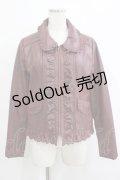 axes femme / 合皮ジャケット M ボルドー H-25-10-05-034-AX-JA-NS-ZH