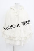 PINK HOUSE / レース使いリバーシブルニットポンチョ Free オフ H-25-10-05-035-LO-JA-NS-ZH
