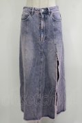 Fickle Bebe / RIPPED BLEACH DENIM SKIRT 1 ウォッシュ H-25-10-05-036-0-SK-NS-ZH