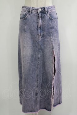 画像1: Fickle Bebe / RIPPED BLEACH DENIM SKIRT 1 ウォッシュ H-25-10-05-036-0-SK-NS-ZH