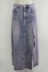 画像1: Fickle Bebe / RIPPED BLEACH DENIM SKIRT 1 ウォッシュ H-25-10-05-036-0-SK-NS-ZH (1)