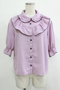 画像1: DearMyLove / フリルブラウス LL ピンク H-25-10-05-038-EL-BL-NS-ZH