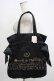 画像1: Maison de FLEUR / ラビットチャーム付きダブルリボントートバッグ  ブラック H-25-10-05-045-LO-BG-NS-ZH (1)