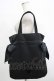 画像2: Maison de FLEUR / ラビットチャーム付きダブルリボントートバッグ  ブラック H-25-10-05-045-LO-BG-NS-ZH (2)