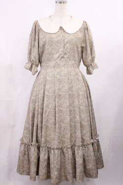 画像1: m petit by misako / NINA’Sコラボトワルドジュイワンピース L ベージュ H-25-10-05-1001-LO-OP-NS-ZH