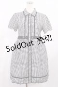 axes femme / ギンガムチェックワンピース M ブラック H-25-10-05-1014-AX-OP-NS-ZH