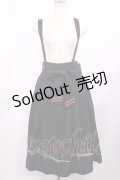 axes femme / 彼岸花刺繍サス付スカート M ブラック H-25-10-05-1015-AX-SK-NS-ZH