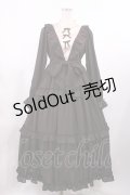 axes femme kawaii / クラシカルフリルロングワンピ M ブラウン H-25-10-05-1003-AX-OP-NS-ZH