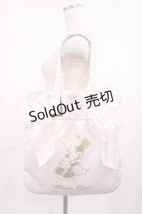 Maison de FLEUR / Minnie Mouse/ダブルリボントートバッグ  ライトピンク H-25-10-05-1029-LO-BG-NS-ZH
