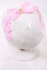 画像1: Angelic Pretty / Cuteストライプリボンサマーベレー  シロ H-25-10-05-1036-AP-AC-NS-ZH (1)