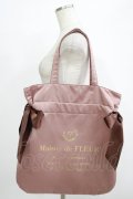 Maison de FLEUR / ダブルリボントートバッグ  ブラウン H-25-10-05-050-LO-BG-NS-ZH